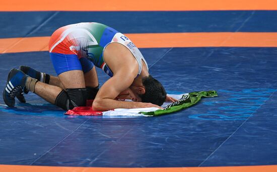 2016 Summer Olympics. Freestyle wrestling. Men. Day One