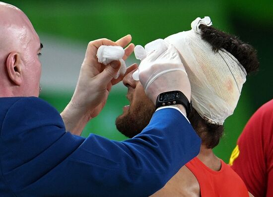 2016 Summer Olympics. Freestyle wrestling. Men. Day One