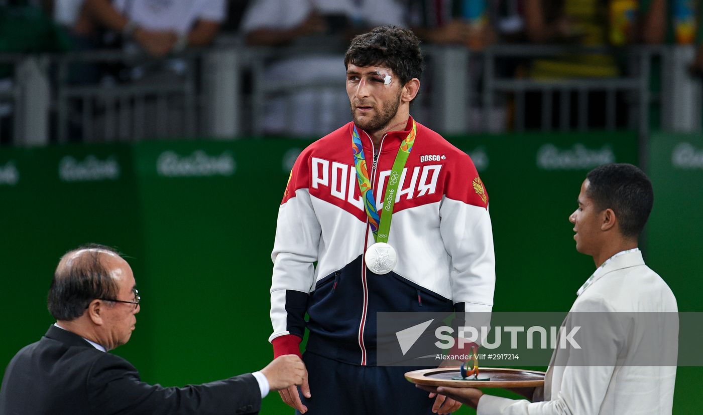 Summer Olympics 2016. Men's freestyle wrestling. Day 1