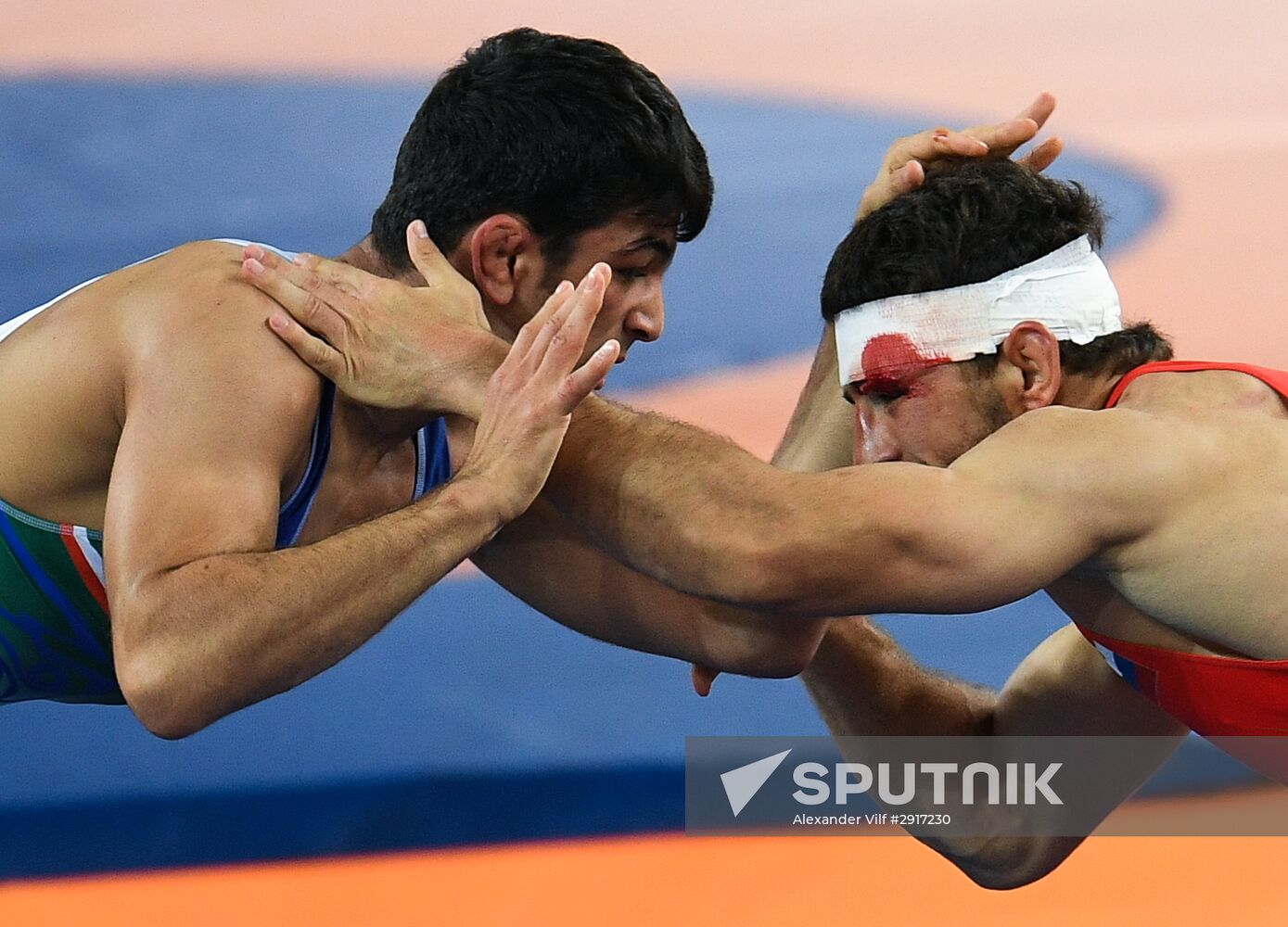 2016 Summer Olympics. Freestyle wrestling. Men. Day One