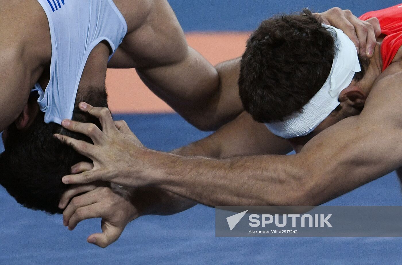 2016 Summer Olympics. Freestyle wrestling. Men. Day One