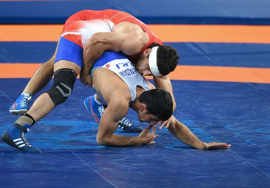 2016 Summer Olympics. Freestyle wrestling. Men. Day One