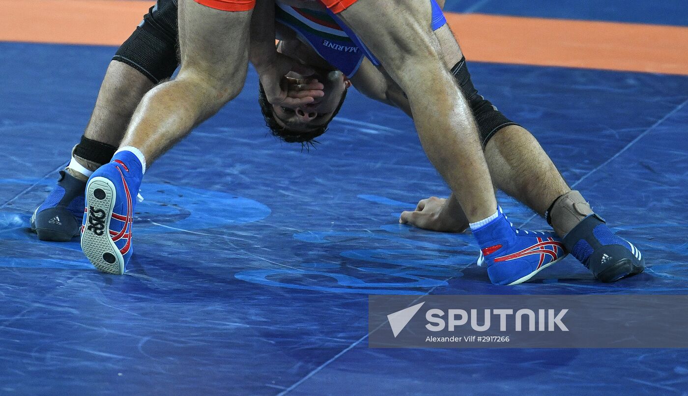 2016 Summer Olympics. Freestyle wrestling. Men. Day One