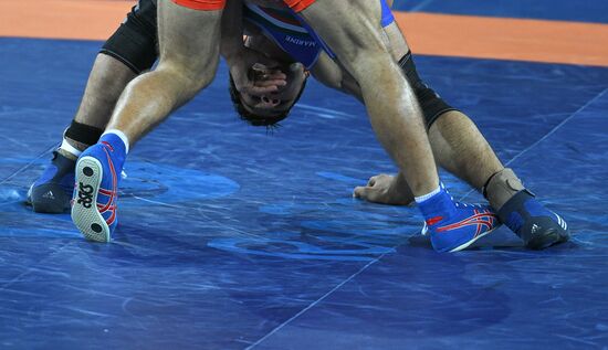 2016 Summer Olympics. Freestyle wrestling. Men. Day One