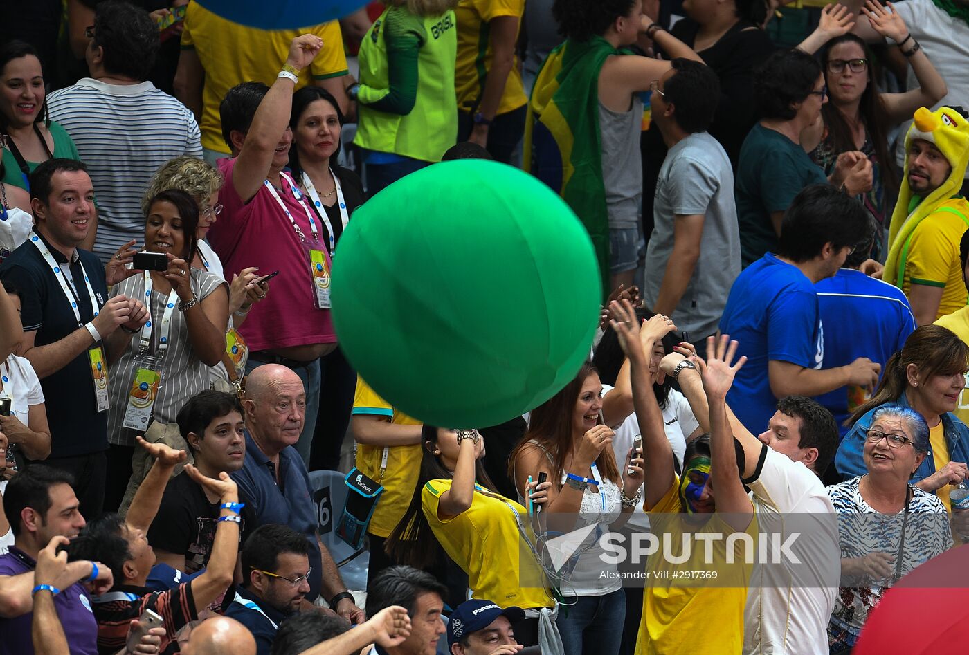 2016 Summer Olympics. Volleyball. Men. Russia vs. Brazil