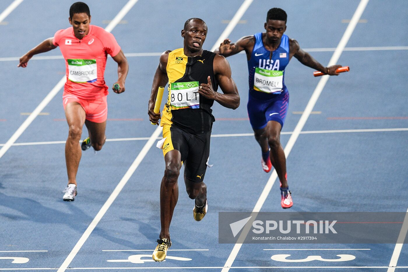 2016 Summer Olympics. Athletics. Men. 4×100m relay