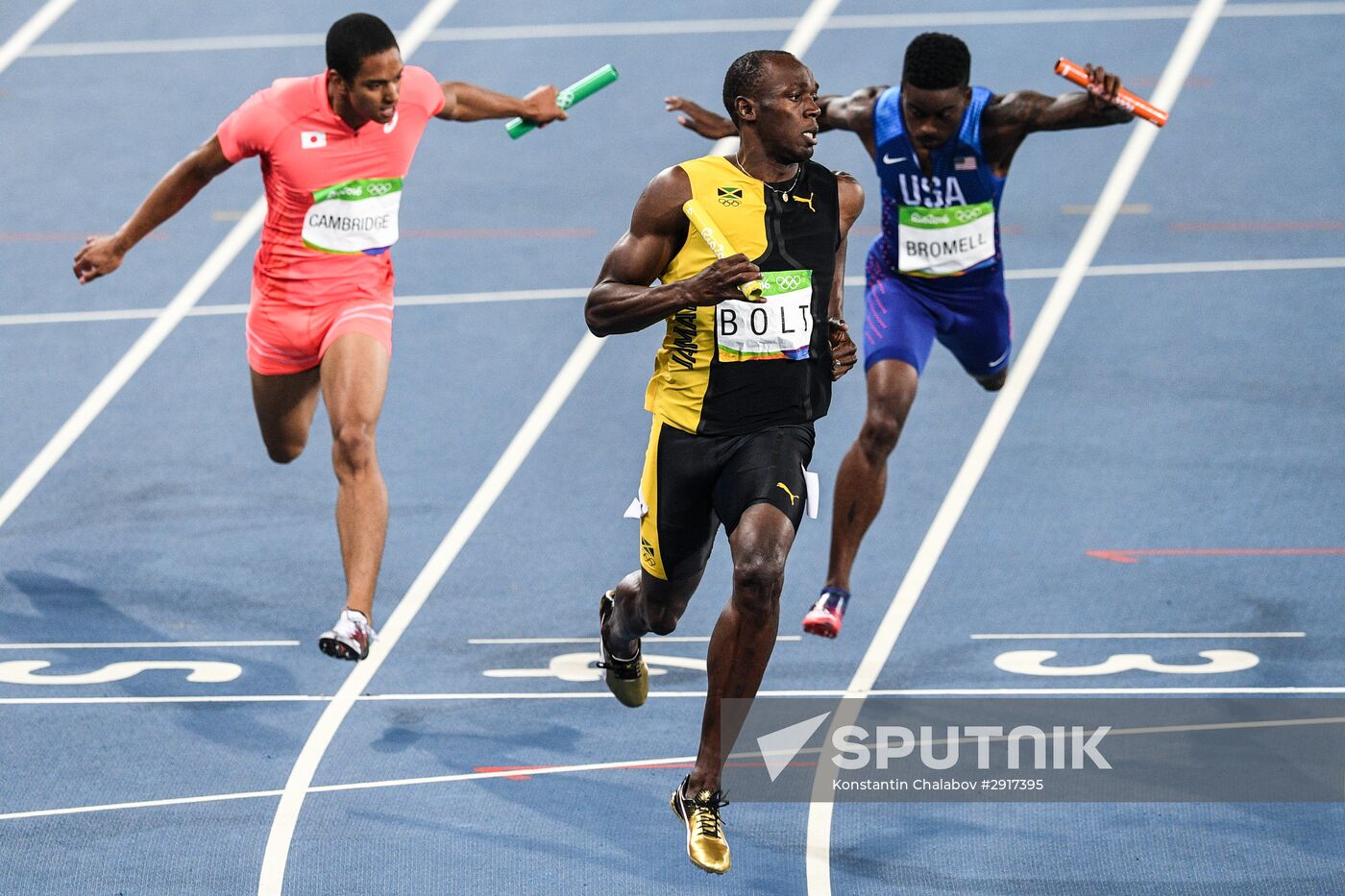 2016 Summer Olympics. Athletics. Men. 4×100m relay