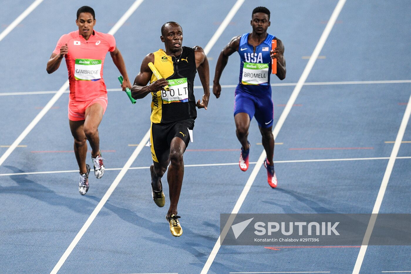 2016 Summer Olympics. Athletics. Men. 4×100m relay