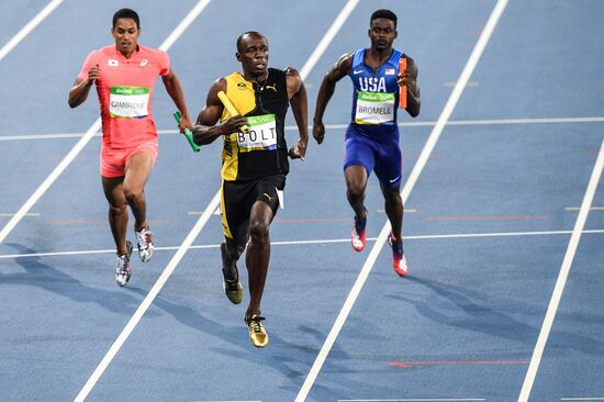 2016 Summer Olympics. Athletics. Men. 4×100m relay