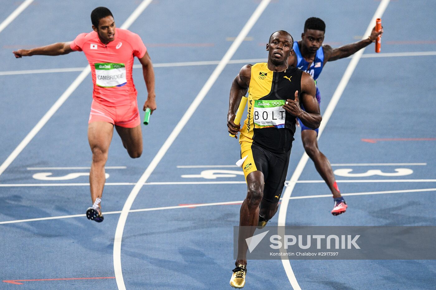 2016 Summer Olympics. Athletics. Men. 4×100m relay