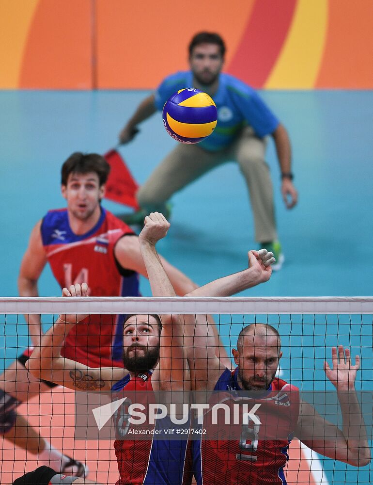 2016 Summer Olympics. Volleyball. Men. Russia vs. Brazil