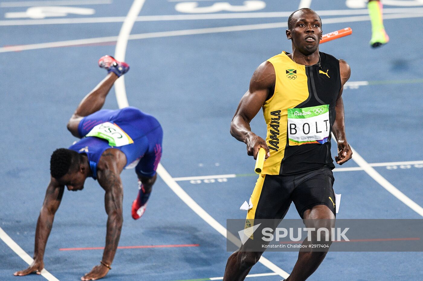 2016 Summer Olympics. Athletics. Men. 4×100m relay