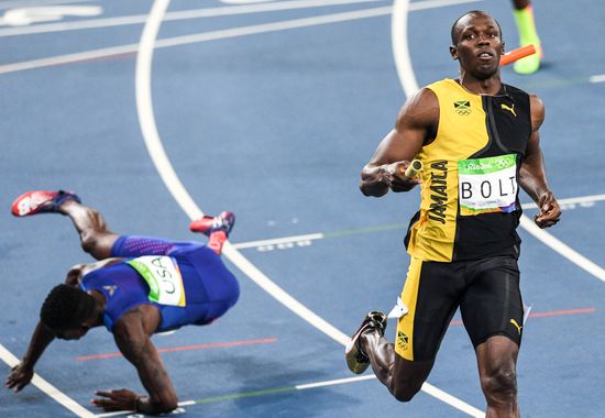 2016 Summer Olympics. Athletics. Men. 4×100m relay