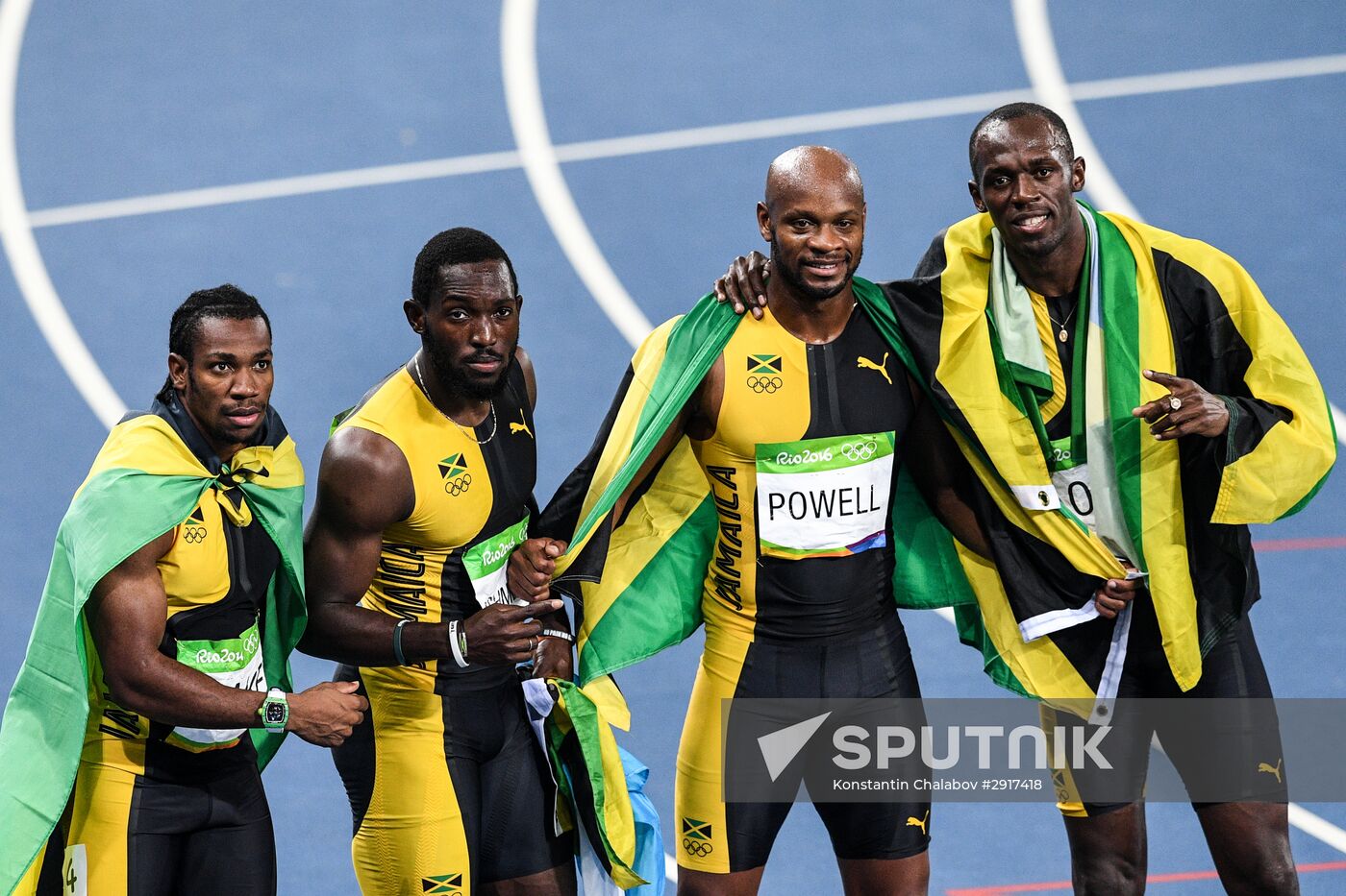 2016 Summer Olympics. Athletics. Men. 4×100m relay