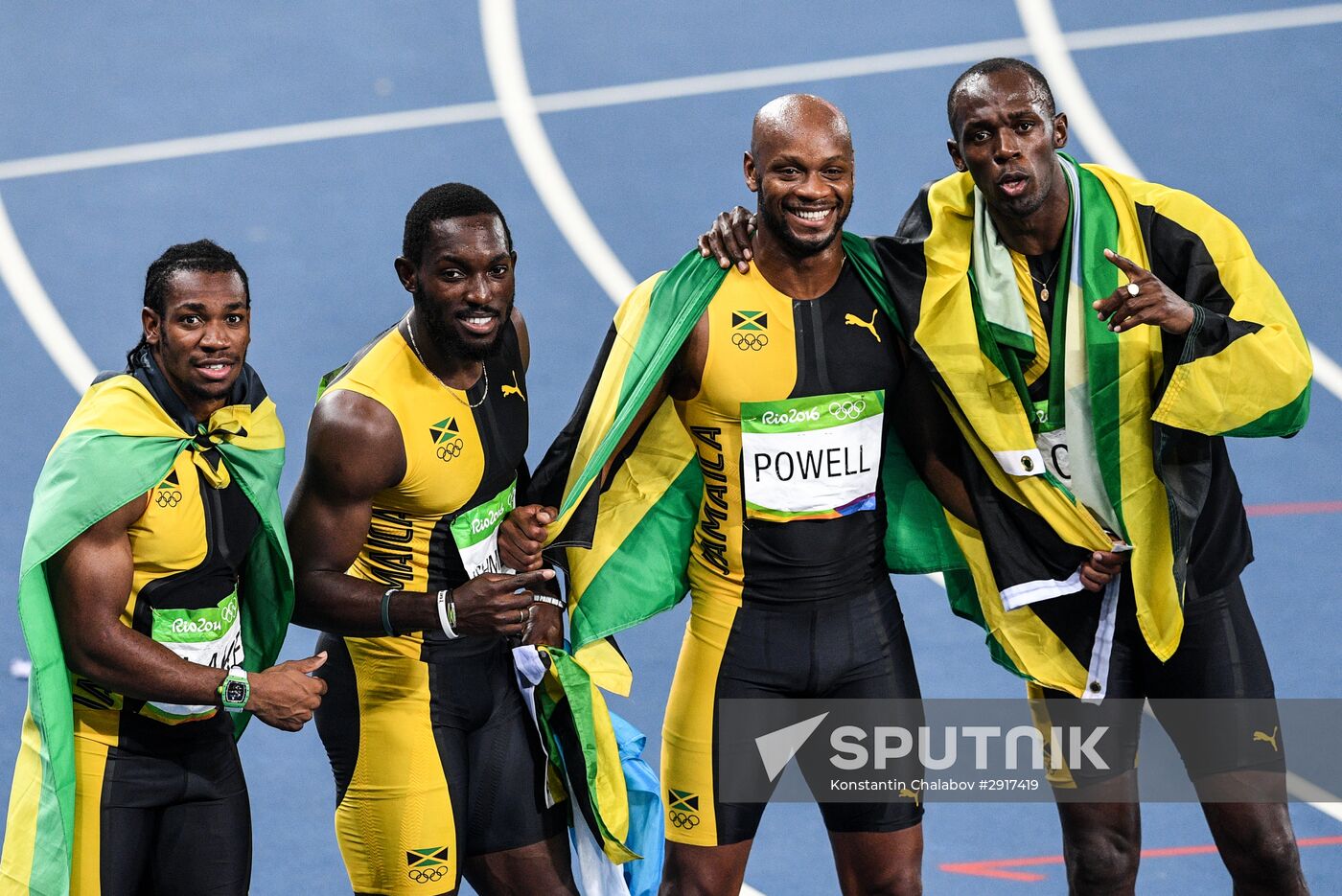 2016 Summer Olympics. Athletics. Men. 4×100m relay