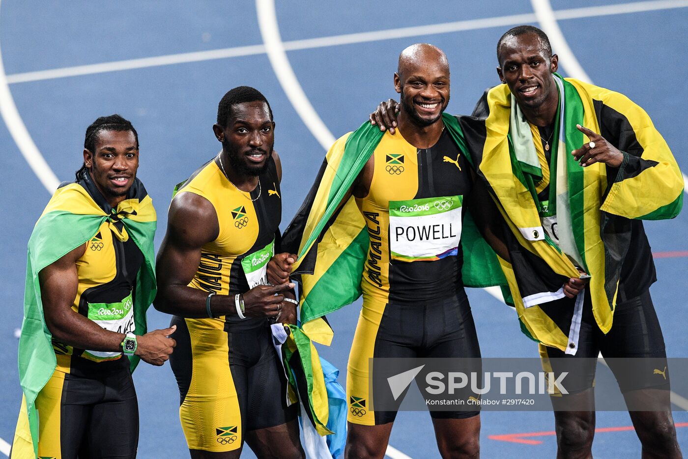 2016 Summer Olympics. Athletics. Men. 4×100m relay