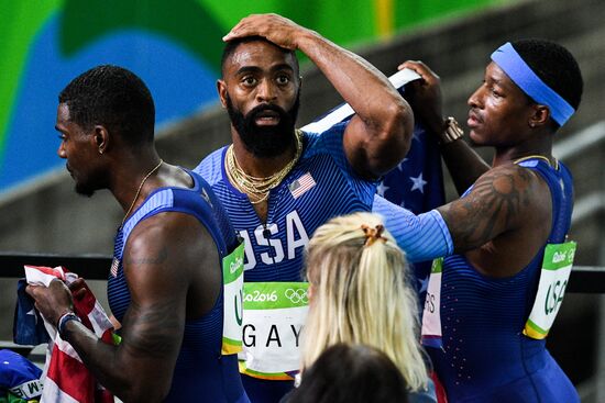 2016 Summer Olympics. Athletics. Men. 4×100m relay