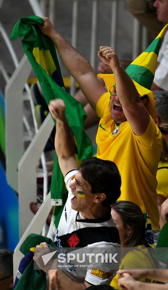 2016 Summer Olympics. Volleyball. Men. Russia vs. Brazil