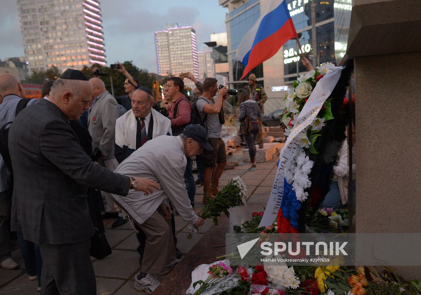 Rally devoted to 25th anniversary of 1991 Soviet coup d'etat attempt