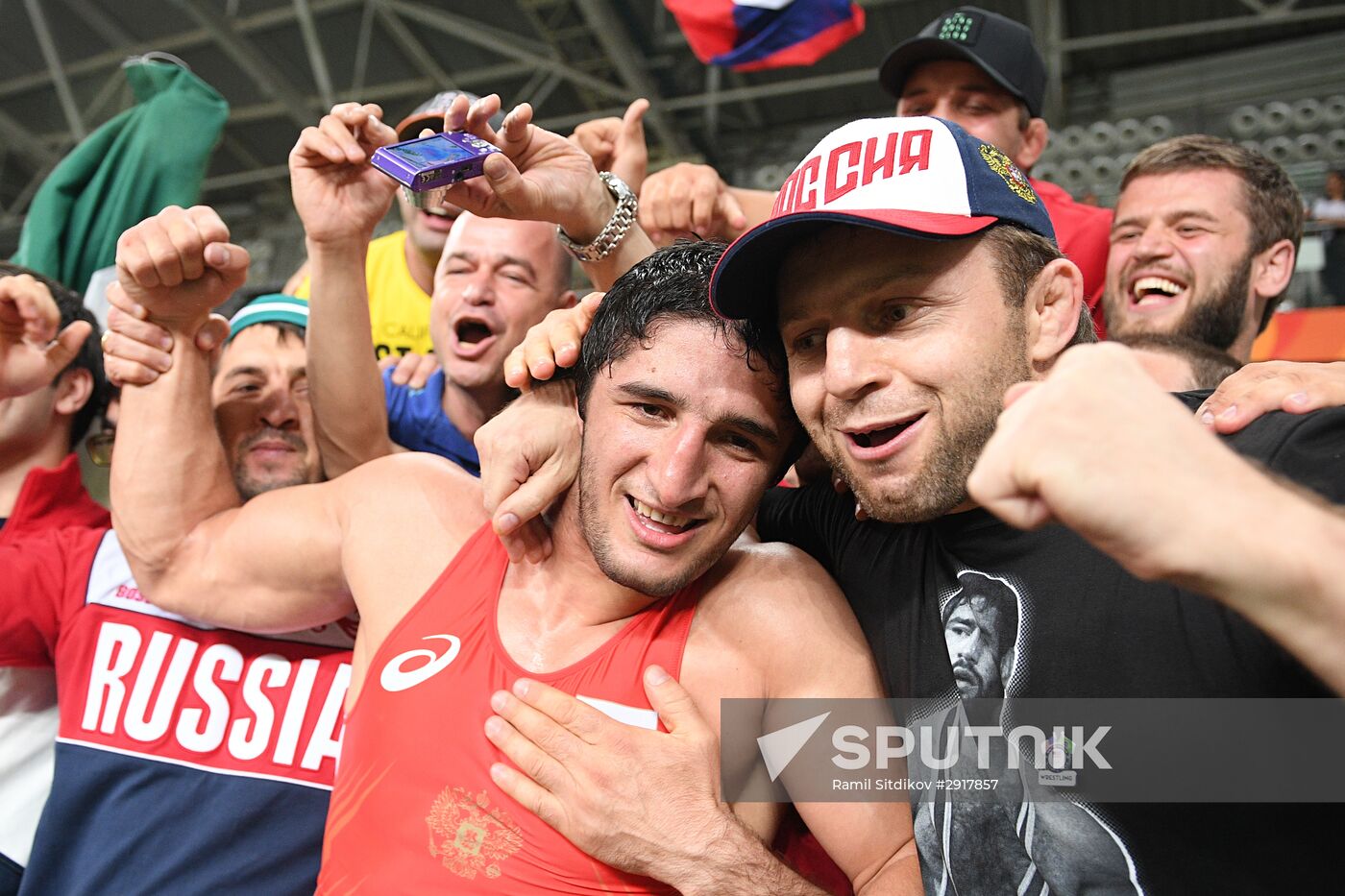 2016 Summer Olympics. Freestyle wrestling. Men. Day Two