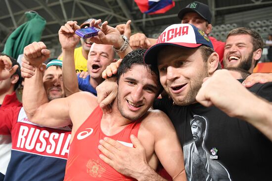 2016 Summer Olympics. Freestyle wrestling. Men. Day Two
