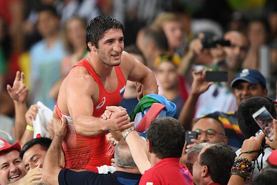 2016 Summer Olympics. Freestyle wrestling. Men. Day Two