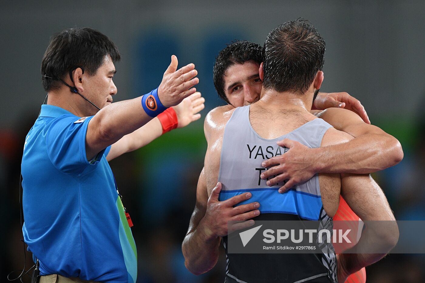 2016 Summer Olympics. Freestyle wrestling. Men. Day Two