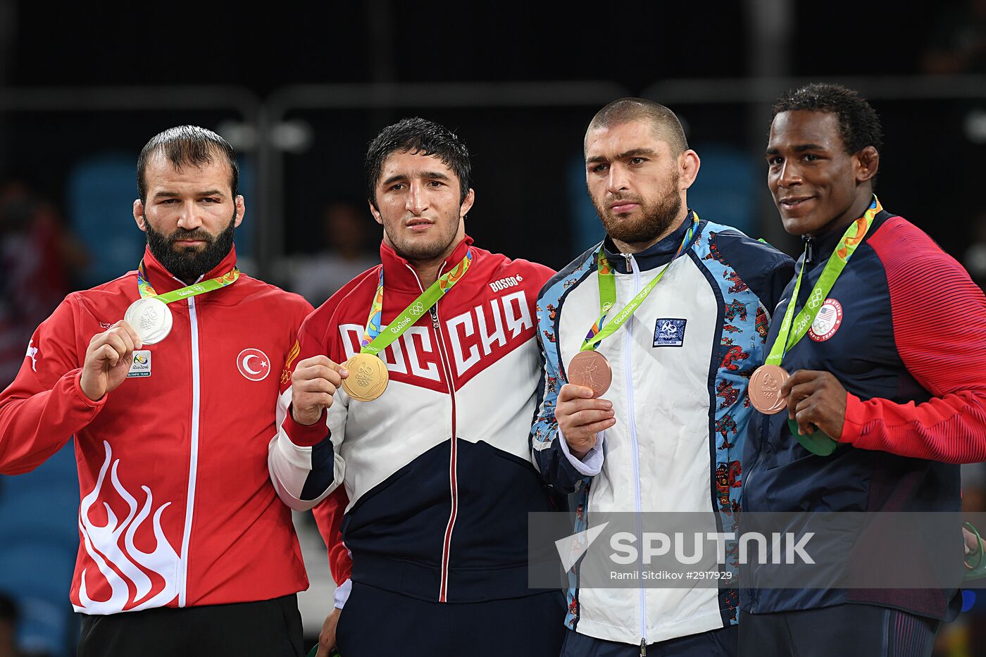 2016 Summer Olympics. Freestyle wrestling. Men. Day Two