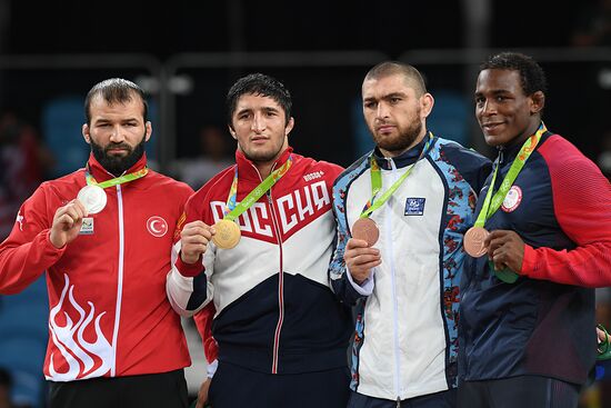 2016 Summer Olympics. Freestyle wrestling. Men. Day Two