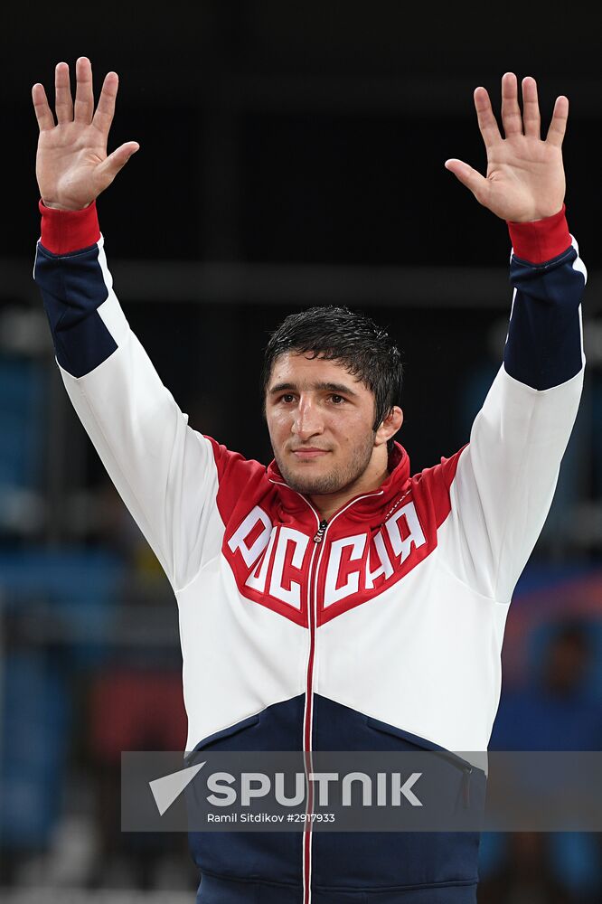 2016 Summer Olympics. Freestyle wrestling. Men. Day Two