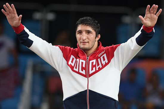 2016 Summer Olympics. Freestyle wrestling. Men. Day Two