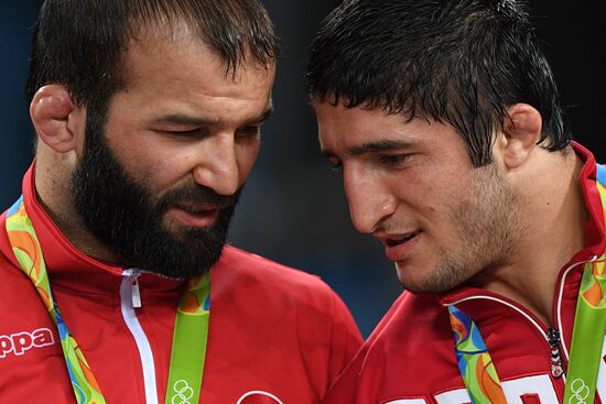 2016 Summer Olympics. Freestyle wrestling. Men. Day Two