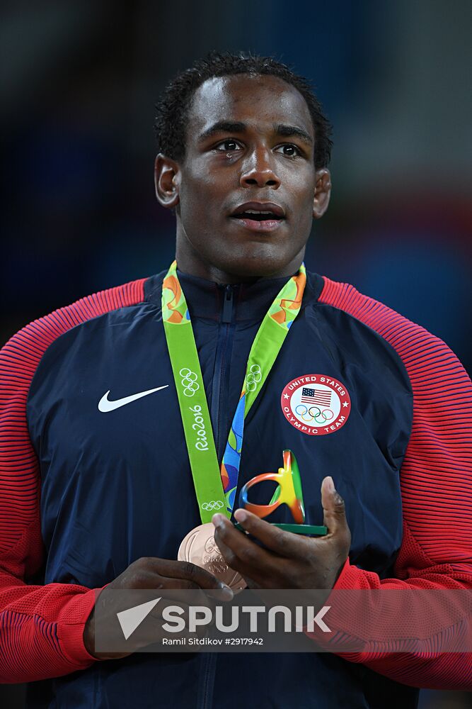2016 Summer Olympics. Freestyle wrestling. Men. Day Two