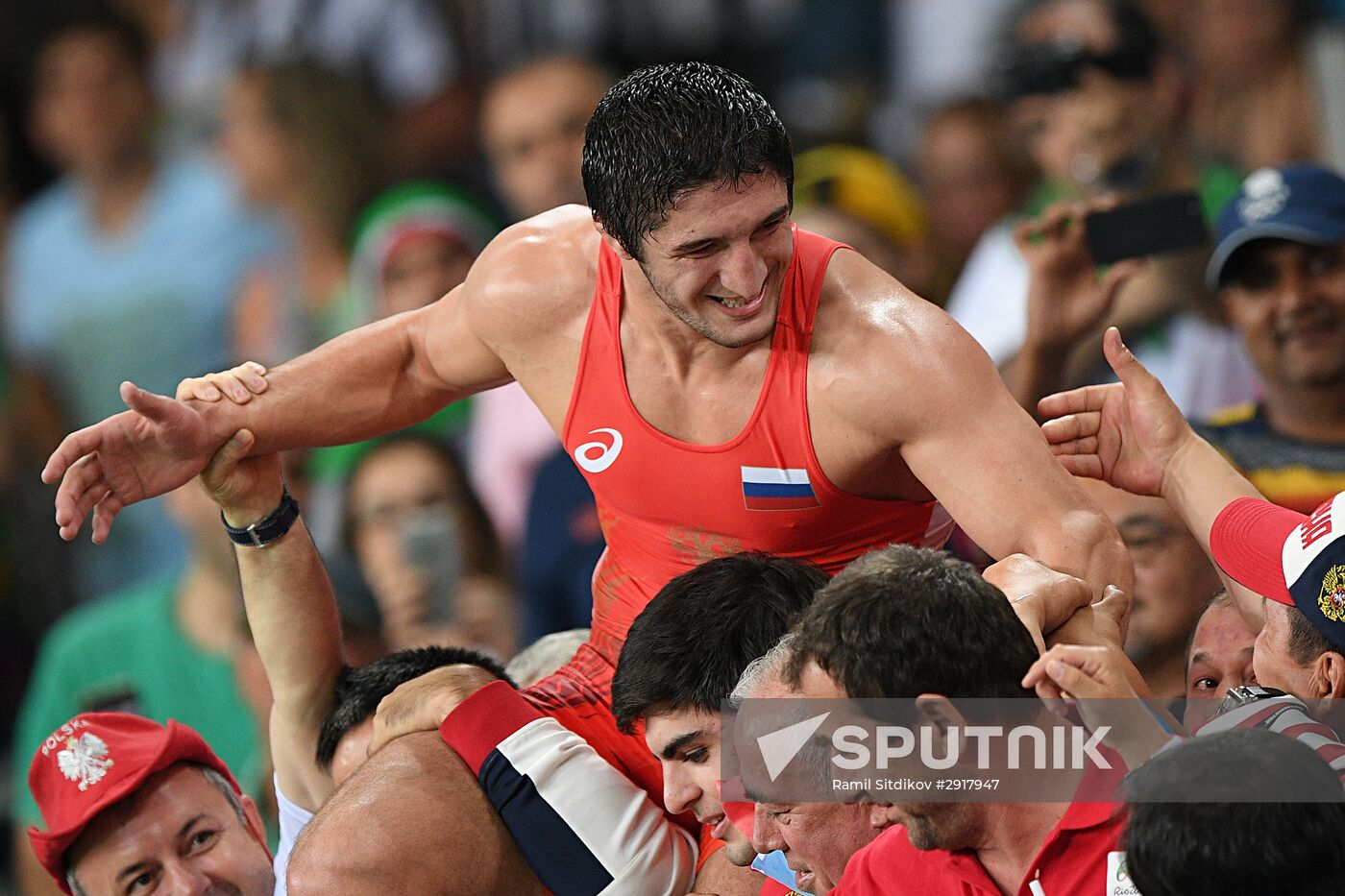 2016 Summer Olympics. Freestyle wrestling. Men. Day Two