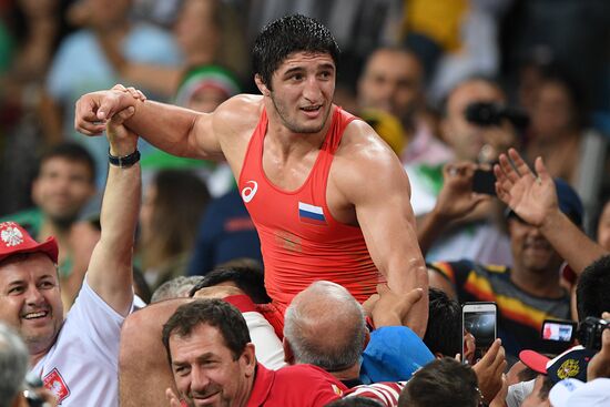 2016 Summer Olympics. Freestyle wrestling. Men. Day Two
