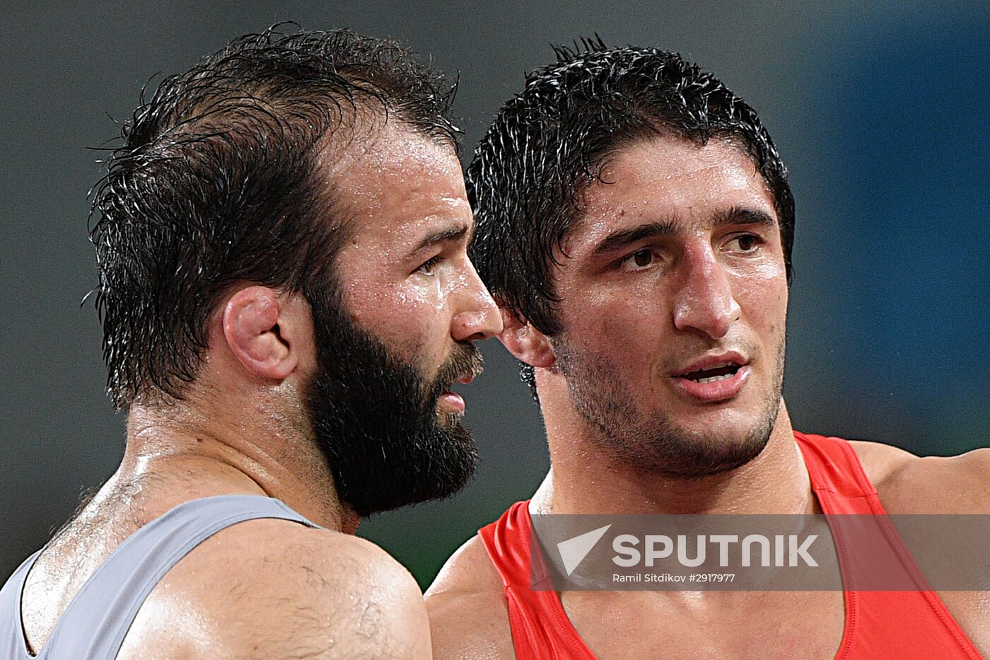 2016 Summer Olympics. Freestyle wrestling. Men. Day Two