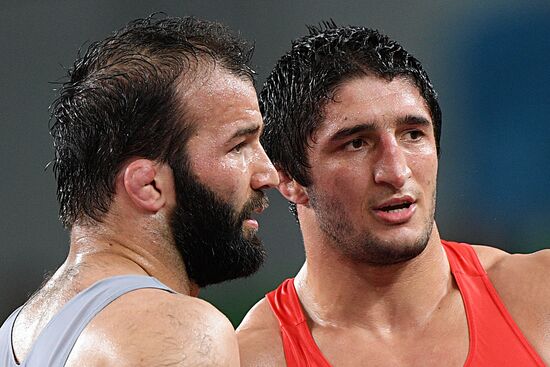 2016 Summer Olympics. Freestyle wrestling. Men. Day Two