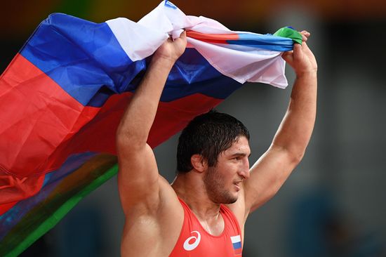 2016 Summer Olympics. Freestyle wrestling. Men. Day Two