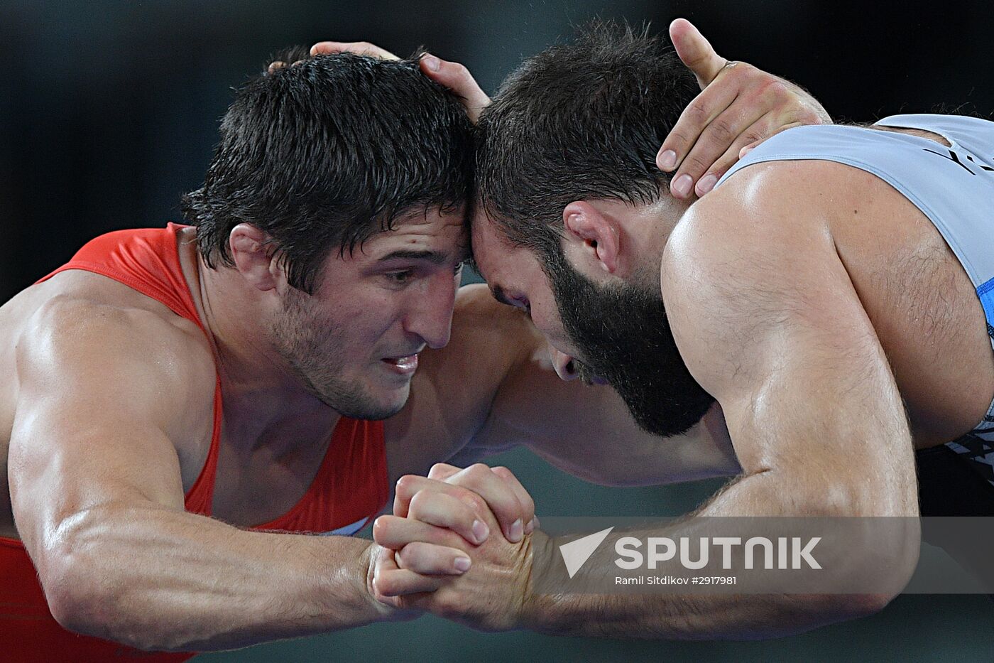 2016 Summer Olympics. Freestyle wrestling. Men. Day Two