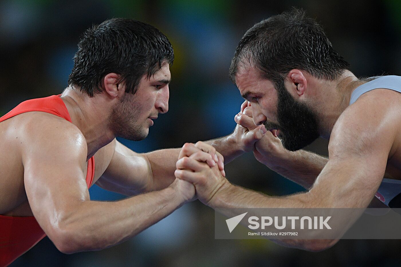 2016 Summer Olympics. Freestyle wrestling. Men. Day Two