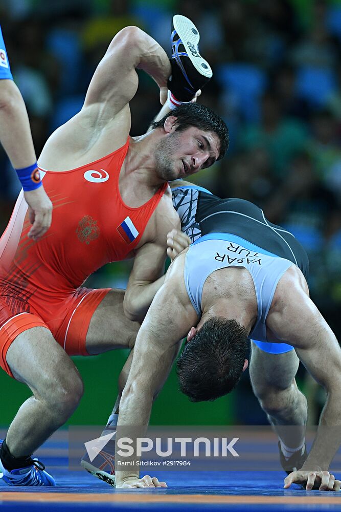 2016 Summer Olympics. Freestyle wrestling. Men. Day Two