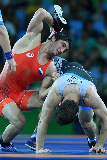 2016 Summer Olympics. Freestyle wrestling. Men. Day Two