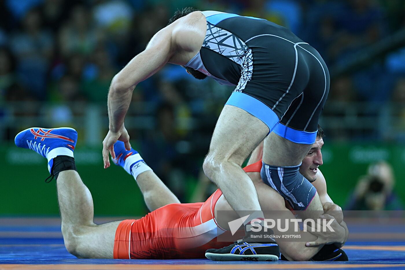 2016 Summer Olympics. Freestyle wrestling. Men. Day Two