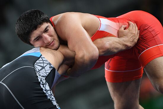 2016 Summer Olympics. Freestyle wrestling. Men. Day Two