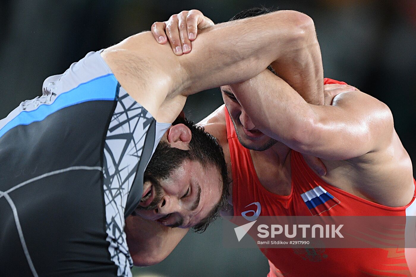 2016 Summer Olympics. Freestyle wrestling. Men. Day Two