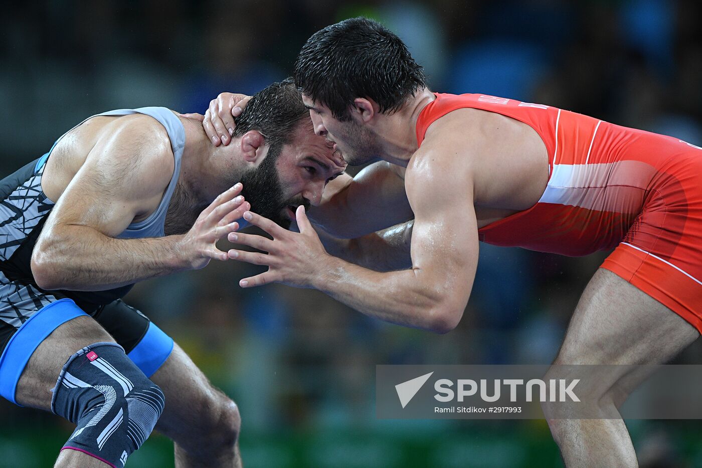 2016 Summer Olympics. Freestyle wrestling. Men. Day Two