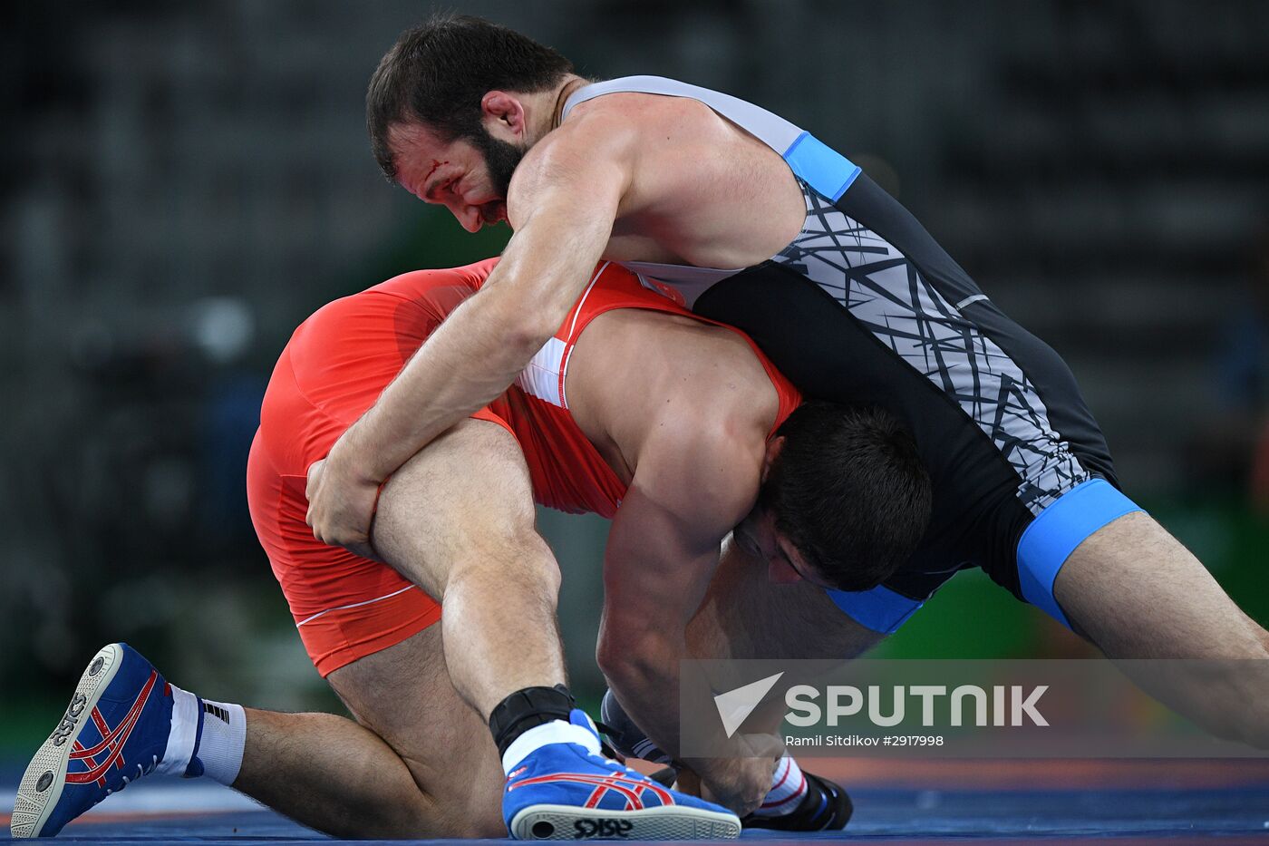 2016 Summer Olympics. Freestyle wrestling. Men. Day Two