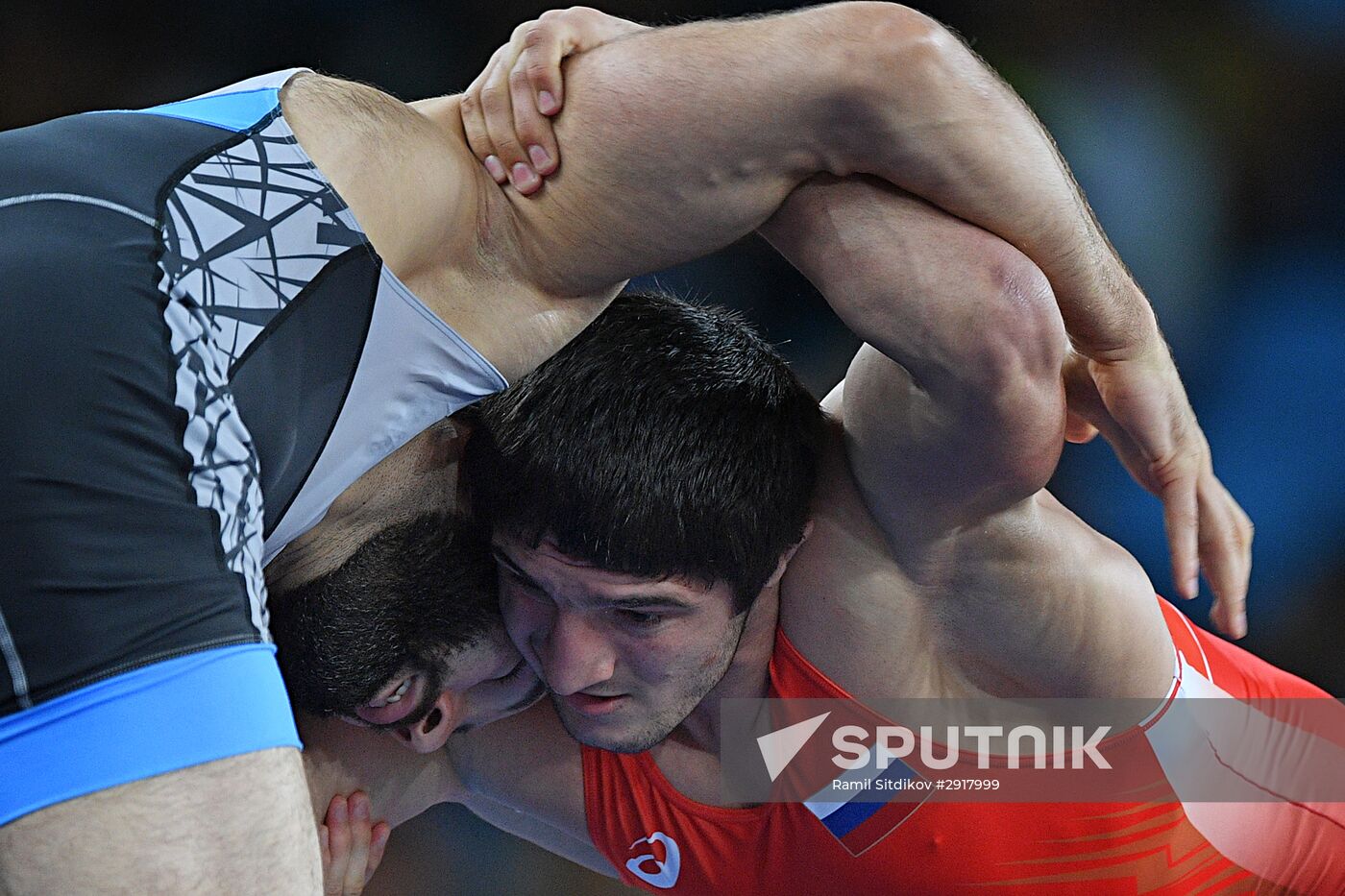 2016 Summer Olympics. Freestyle wrestling. Men. Day Two