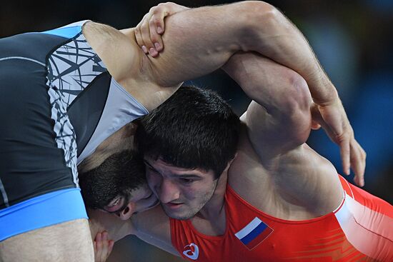 2016 Summer Olympics. Freestyle wrestling. Men. Day Two