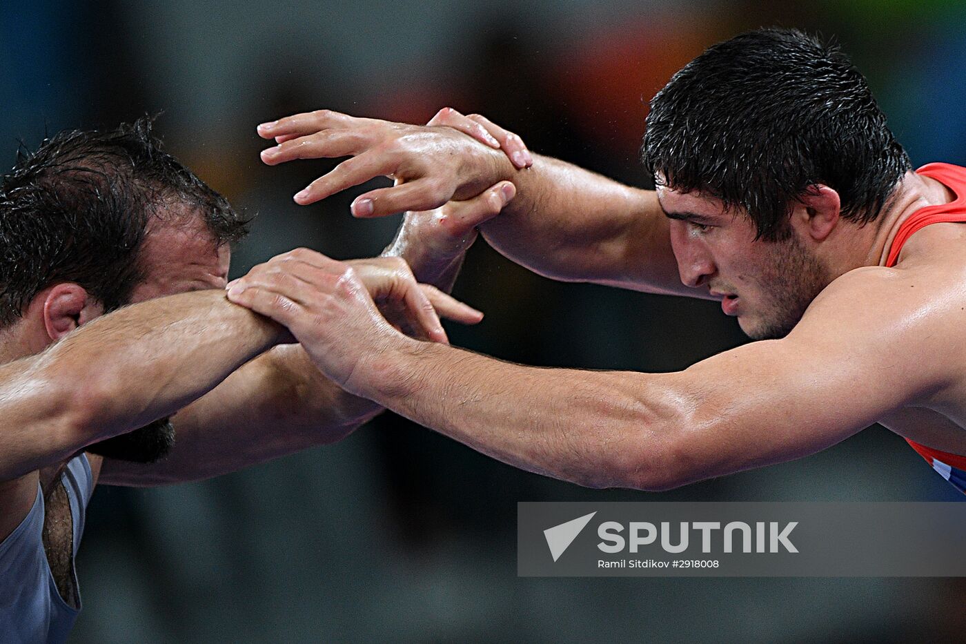 2016 Summer Olympics. Freestyle wrestling. Men. Day Two